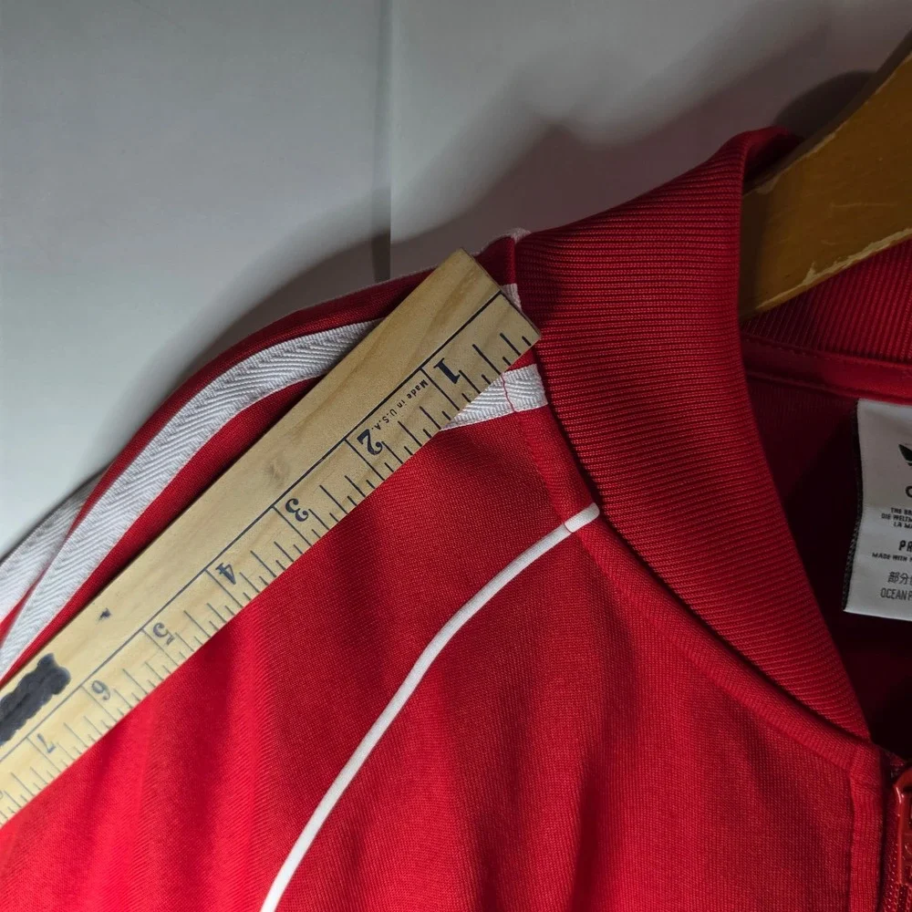 Adidas Originals Primeblue SST Tracksuit Set Mens 2XL Red White Jacket Pants